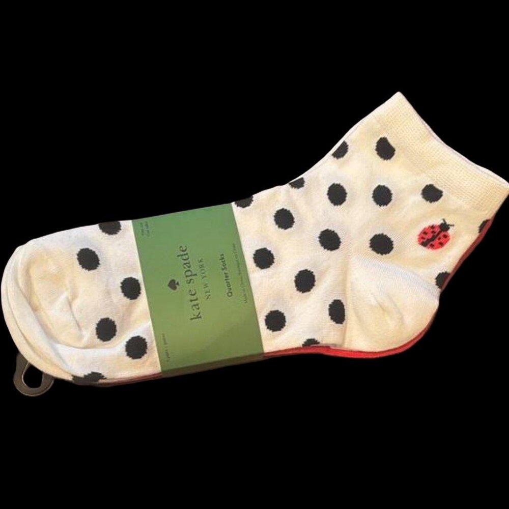 Kate Spade Quarter Socks - 3 pk